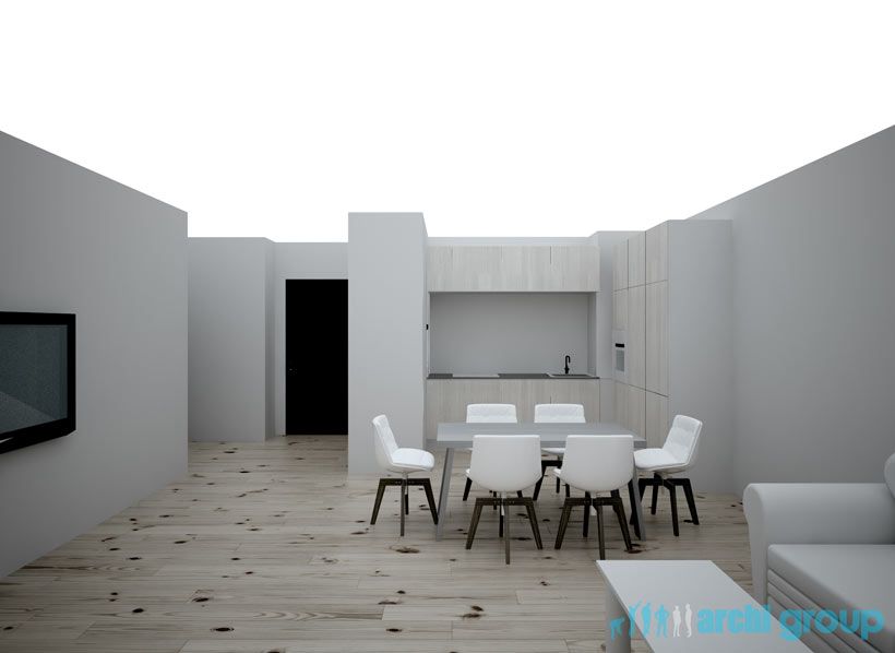 Projekt koncepcyjny wnętrz mieszkań w Gdyni KAG127-3e